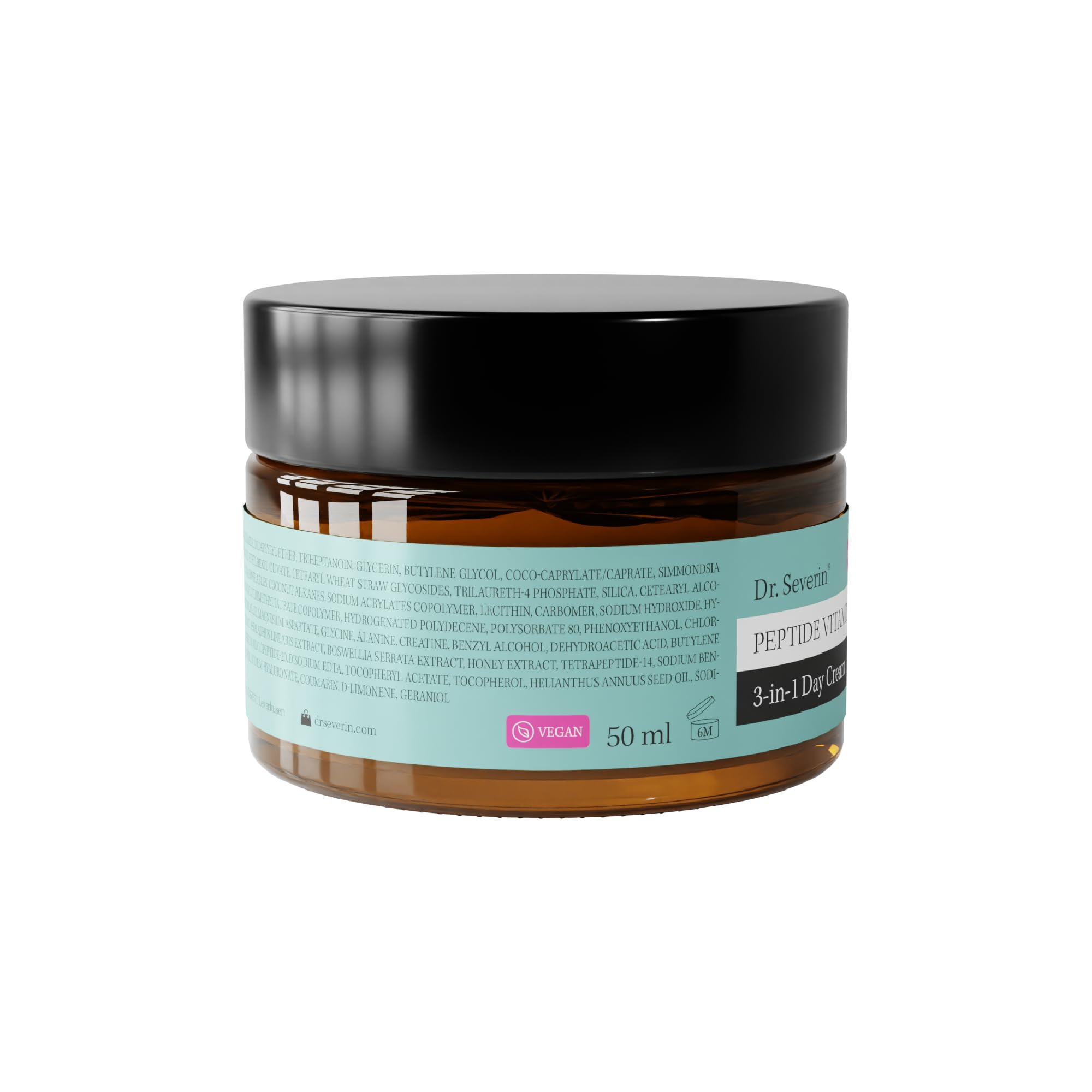 Dr. Severin Peptide Vitamin 3-in-1 Day Cream 50 ml I Formel mit vegan Retinol (Bakuchiol), Niacinamide (Vitamin B3) und Hyaluronsäure I Anti-Aging Gesichtscreme I Lifting Effekt I Tagescreme