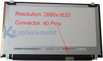 15.6-inch LED LCD Screen Replacement Display for Lenovo ThinkPad T540p W540 Non-Touch 3K 2880x1620 40Pins