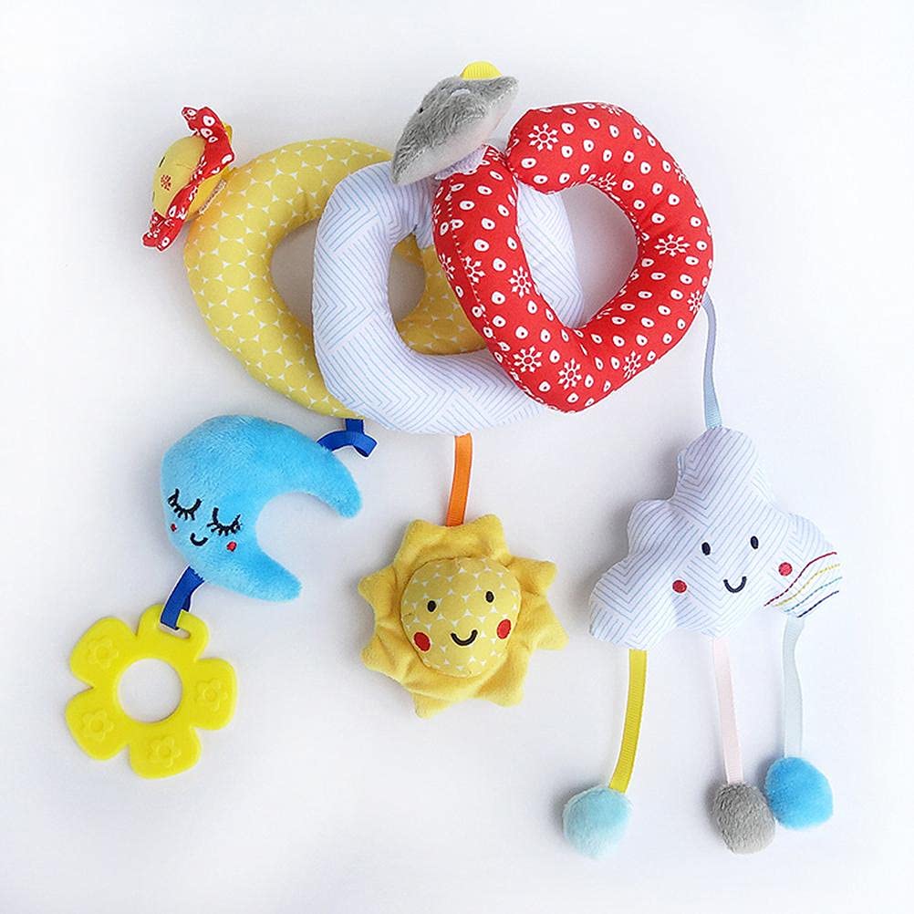 Vicloon Jouet de Poussette de Bébé,Spirale Jouets Idéal pour Berceaux et Poussettes,Jouets