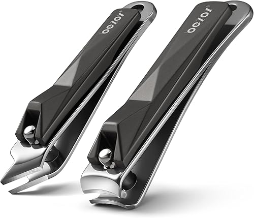 BEZOX Cortaúñas de uñas – Cortadores de uñas elegantes para hombres y mujeres, cortauñas encarnadas – Recortador de uñas de viaje con estuche de lata