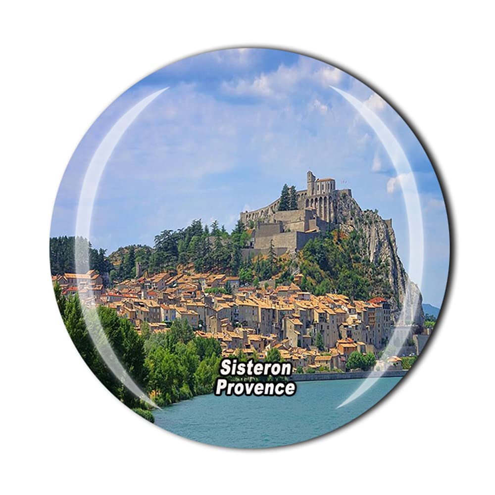 Timefly France Sisteron Provence Fridge Magnet Crystal Tourist Souvenir Gift Collection Refrigerator Magnetic Sticker
