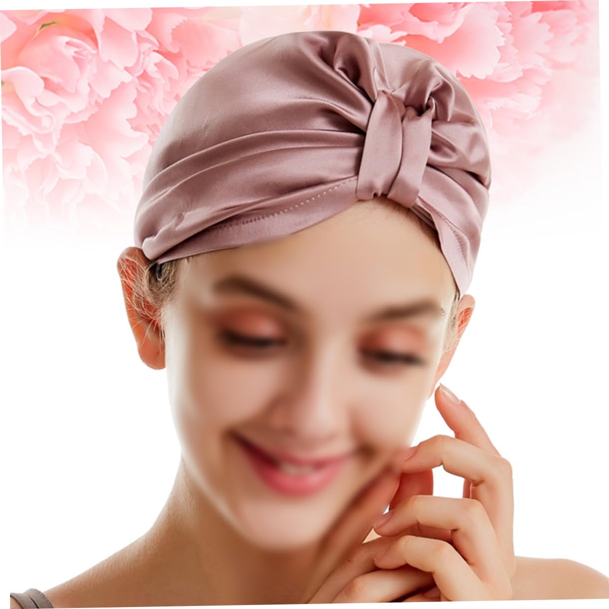 Beavorty 3stücke Silk Hair Drying Hat Schnelltrocknende Haarkappe Aus Seide Für Zuhause Gym Und Reisen Sanfte Wasserabsorbierend Elastischer Bund Gummirot
