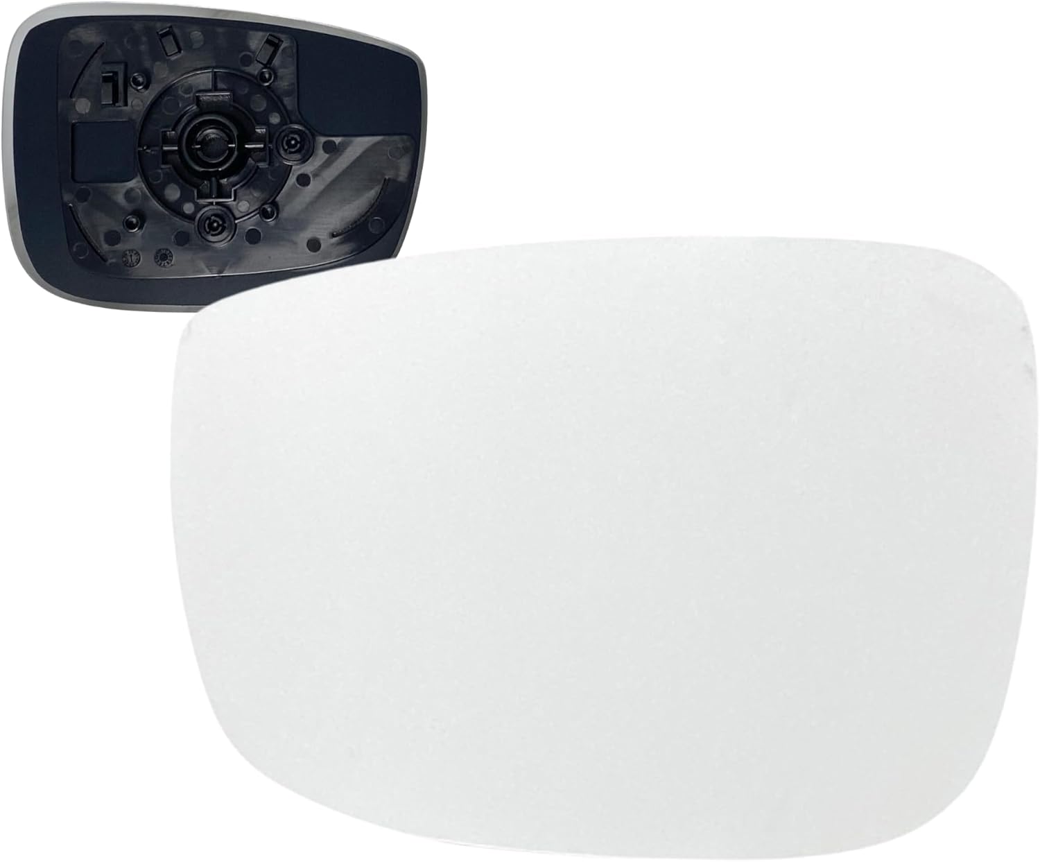 Spieg Driver Side Mirror Glass Replacement for Mazda CX-5 2017-2024 | CX-9 2016-2023 Non-Heated Glass with Backing Plate | Left Side View Mirror Glass Compatible with OE TK48-69-1G7