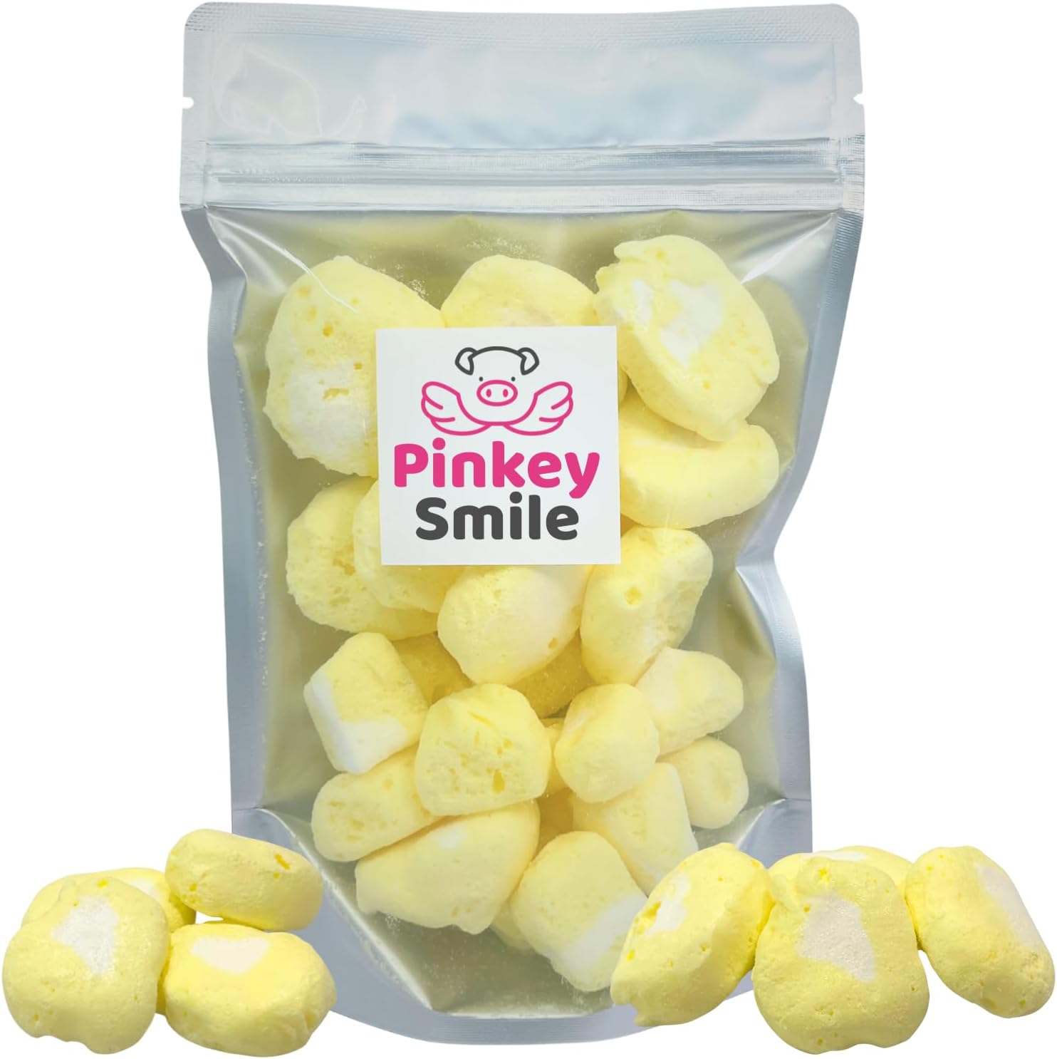 Lemon Cream Flavored Freeze-Dried Taffy 2 oz – Crunchy & Airy Snack – Bite-Size Pieces – Ships in Box – Bold Taste & Light Texture