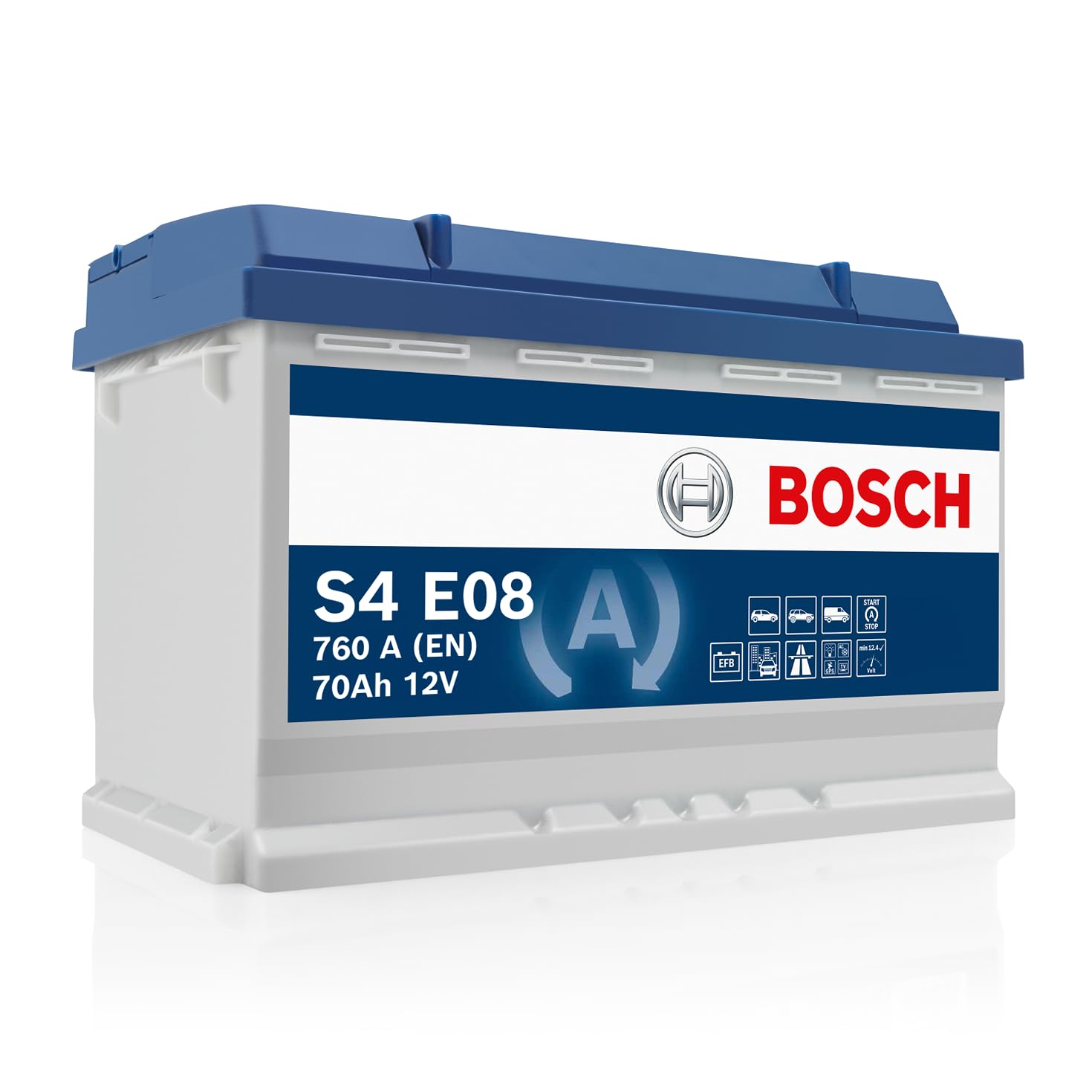 BOSCH Batteria 70 Ah 760 A/EN 0 092 S4E 081 278mm 175mm 190mm