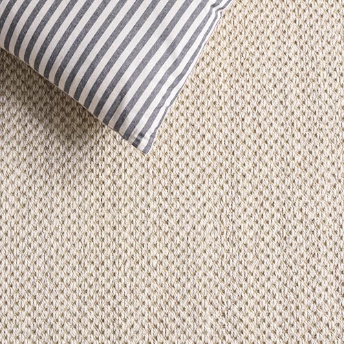 SAFAVIEH Natural Fiber Area Rug 9x12 Large Sisal Textured, Marble NF143C