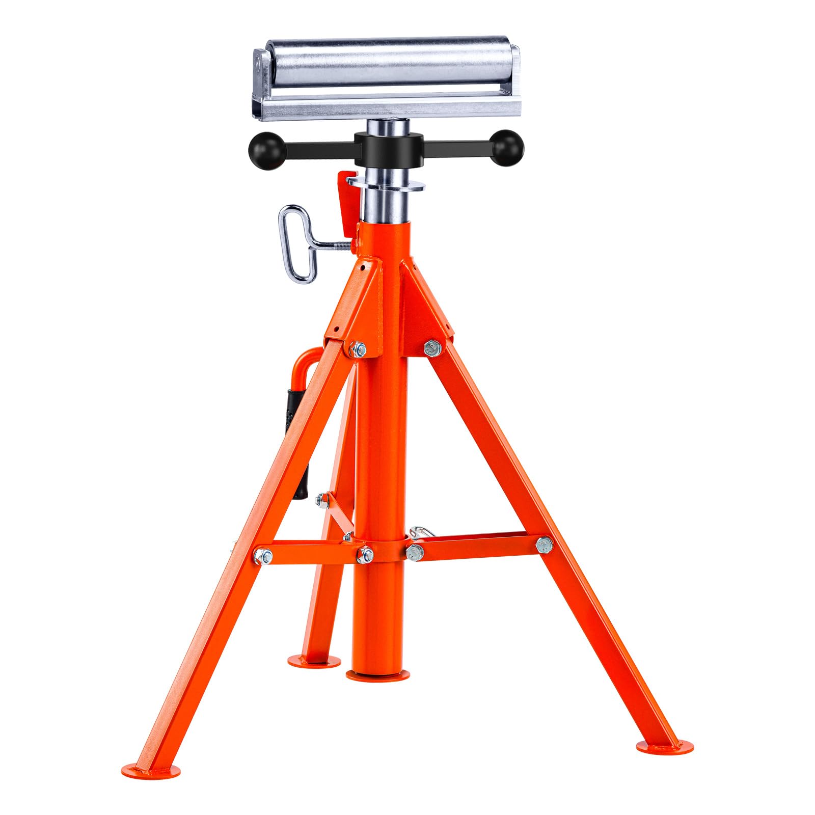 VEVOR Rollenständer 1134kg Tragfähigkeit Rollenbock #45 Stahl Rollbock Höhenverstellbar von 700 bis 1320mm Klappbock Unterstellbock Arbeitsbock Montagebock für Tischsäge Hobelmaschine Schleifmaschine