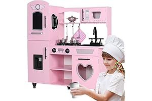 Fun-Filled Pink Play Kitchen for Young Chefs Aged 3 and Up