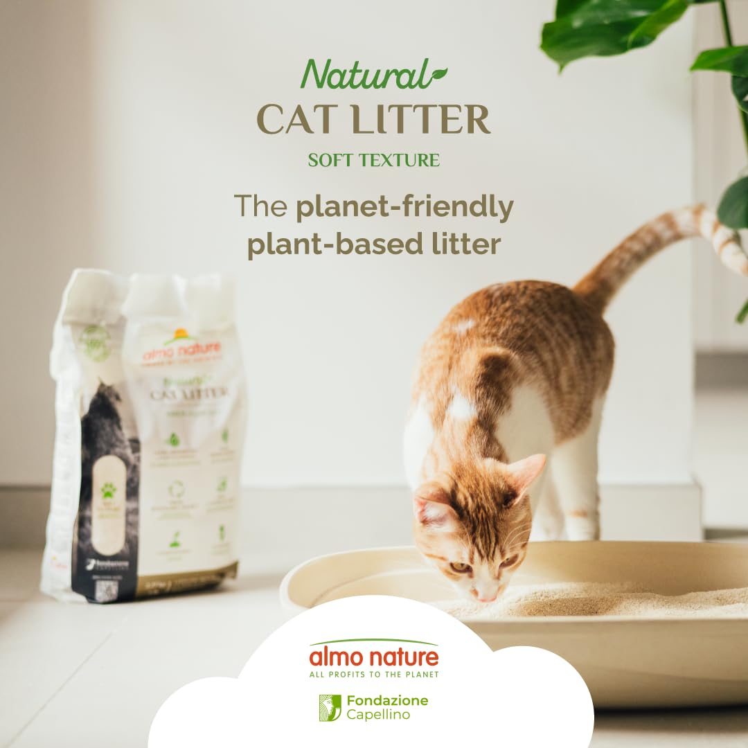 almo nature Naturalny żwirek dla kota - tekstura ziarna (worek 4 kg)