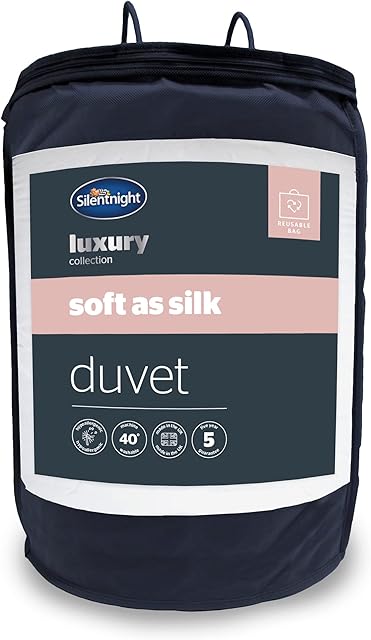 Silentnight Soft as Silk Duvet, 10.5 Tog - King, White