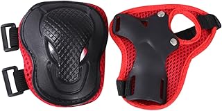 Kisangel Conjunto De Joelheiras Infantis 6 Peças 1 Conjunto Joelheiras Para Crianças Joelheiras Para Esportes Patinação Protetores De Patinação Conjunto De Proteção De Cotovelo