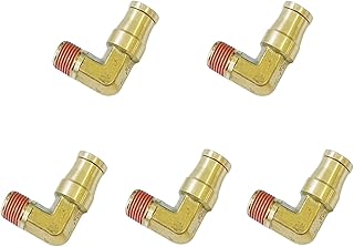 TL TOOLEGIN Push to Connect Fittings 1/4" Tube OD x 1/8" NPT Male Air Line Fittings Air Hose Fittings Pneumatic Fittings DOT Air Fittings Air Compressor Quick Connect Fittings 5pcs Brake Line Fittings