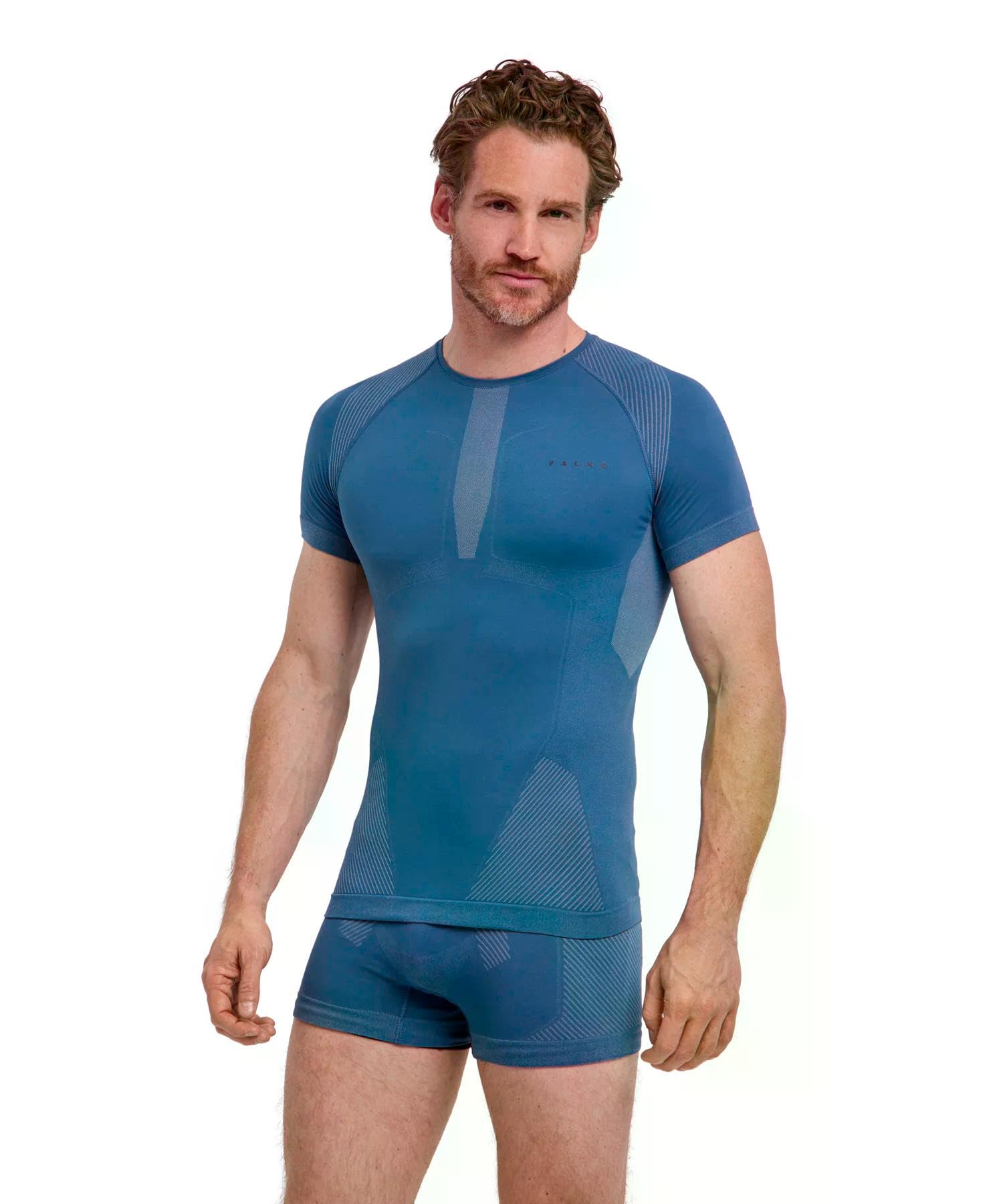 FALKE Mężczyźni Warm Round Neck szybkoschnące chłodzące Ciepła
