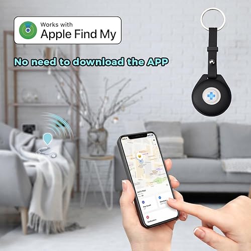 Miniatura 4 de Swissdigital Design - Paquete de 2 localizadores de llaves que funciona con Apple Find My Bluetooth, rastreador funciona con Apple Find My para