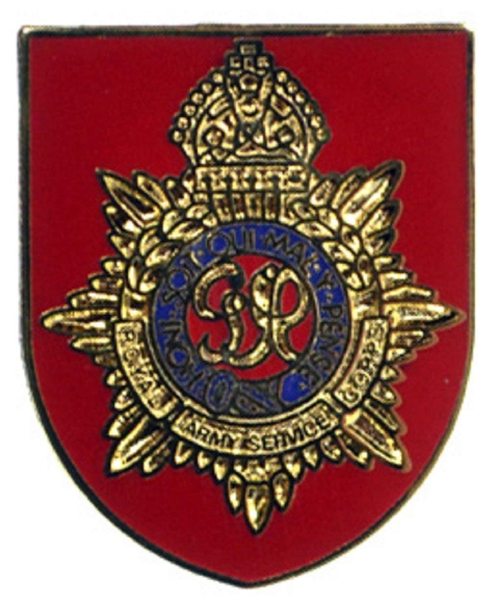 Emblems-Gifts Royal Army Services Corps - MOD Military Approved Army Enamel Lapel Pin Badge