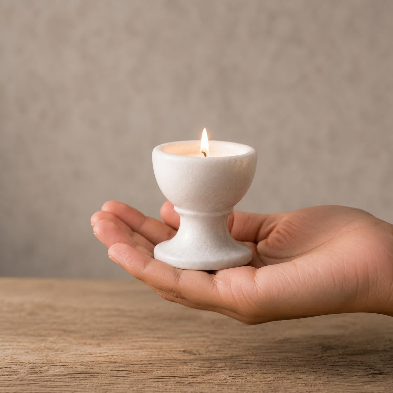 Palak Handicraft White Marble Candle Holder | Handcrafted Decorative Tealight Holders for Home Decor Table Centerpiece Living Room Bedroom Dining Table Festive Decoration (1)-image-16