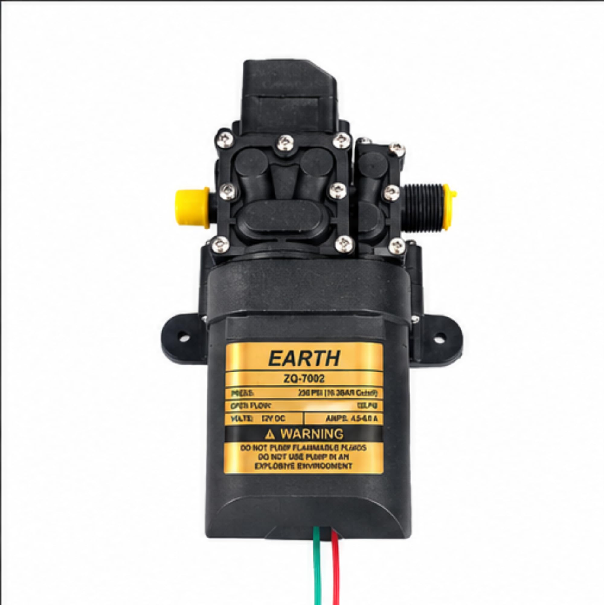 12V DC Diaphragm Water Pump for Battery Spray Pump, High Pressure Self Priming Motor, Agricultural Sprayer Replacement Pump, Thermal Protected (250 PSI | 10 LPM)-image-38