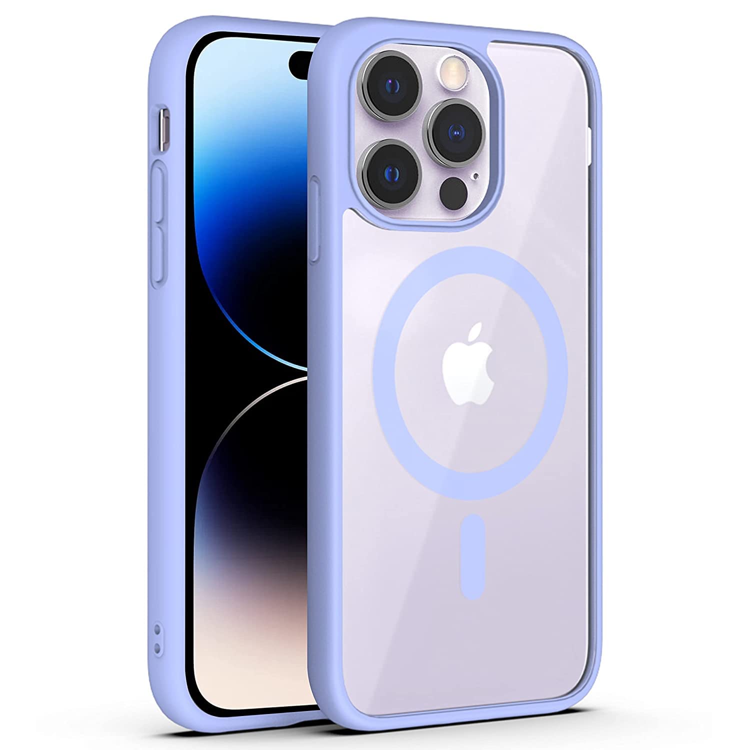 CLICKFLEEK Ultra Hybrid TPU, Polycarbonate Anti Fingerprint Scratch Resistant Hard Back Flexible Bumper Back Cover Compatible for iPhone 15 Pro (Sierra Blue)