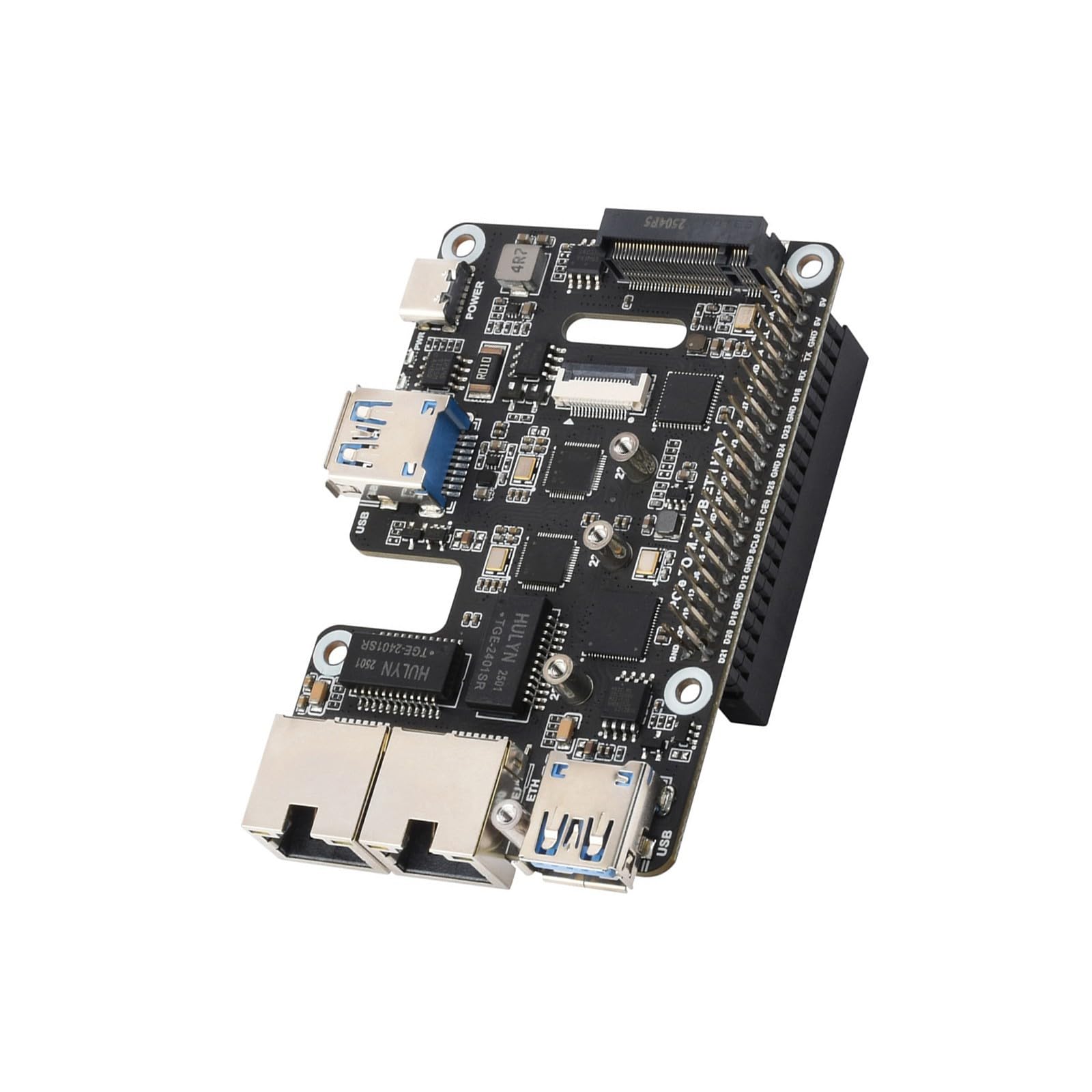 Adaptateur PCIe vers USB 3.2 pour 5, deux ports Ethernet 2, 50 G et extension de mémoire des disques durs