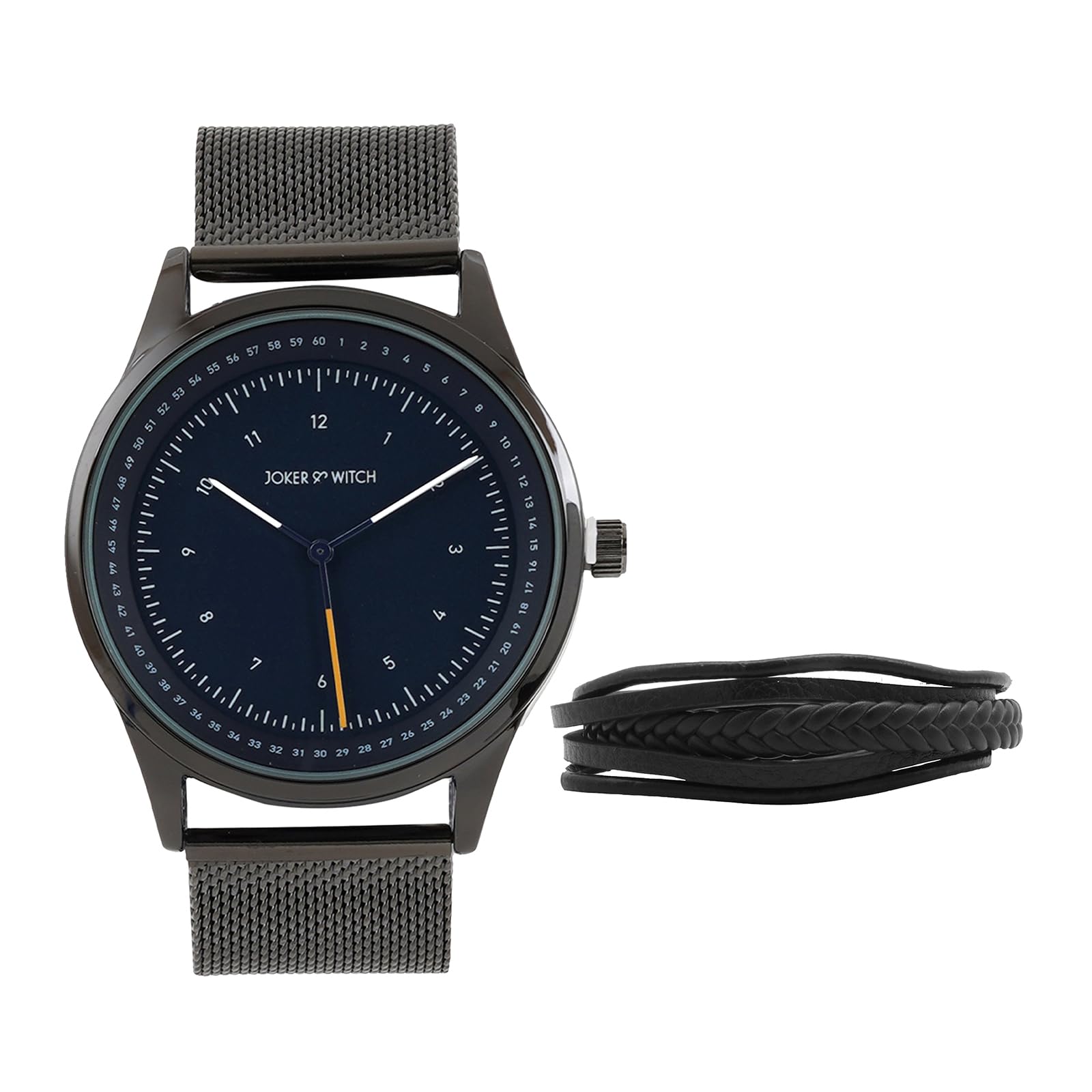 Joker & Witch Analog Blue Dial Grey Band OPTIMUS MENS Stainless Steel Watch BRACELET STACK (B0CQT94HW2) Amazon Price History, Amazon Price Tracker