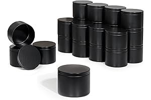 8oz Tin Containers with Lids (24-Pack) - Aroparc Candle Tins for Candle...