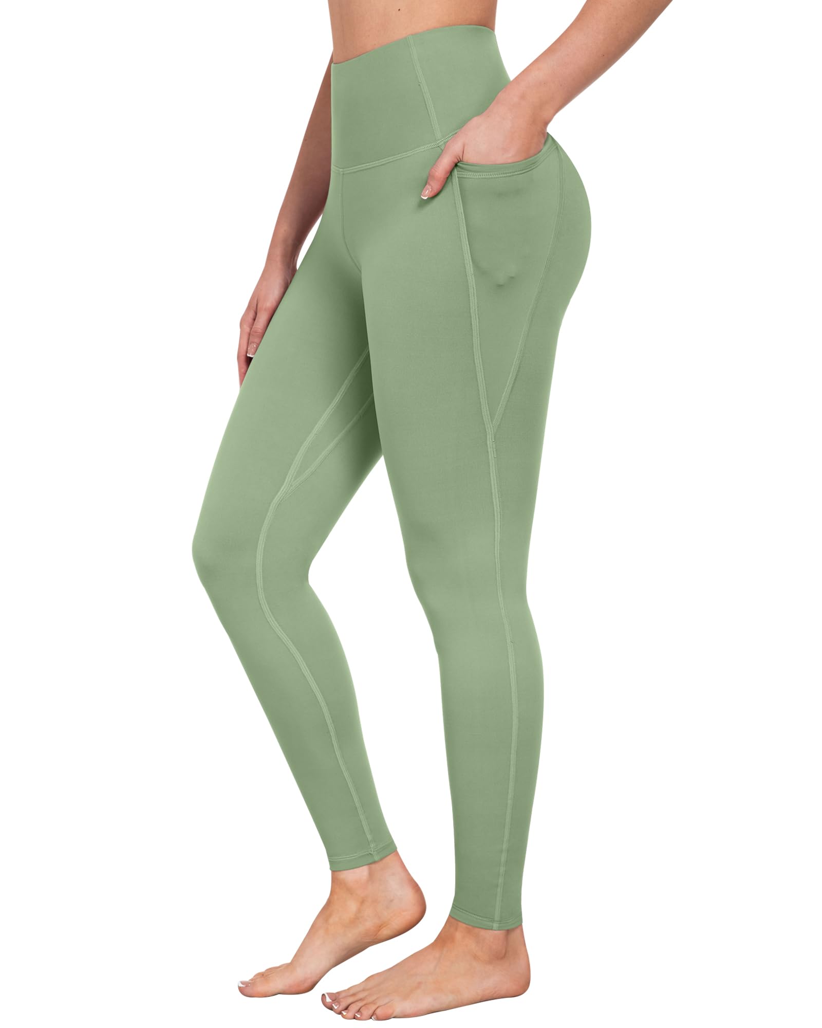 Leggings con bolsillos para mujer, control de abdomen, cintura alta, suaves, para entrenamiento, atletismo, correr, yoga, gimnasio — view 17