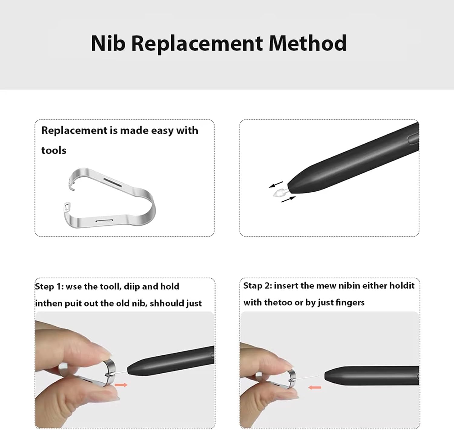 Advanced Digital Pen 4096 Pressure Eraser Function for 2 Smooth Writing Tilt Supports Pen