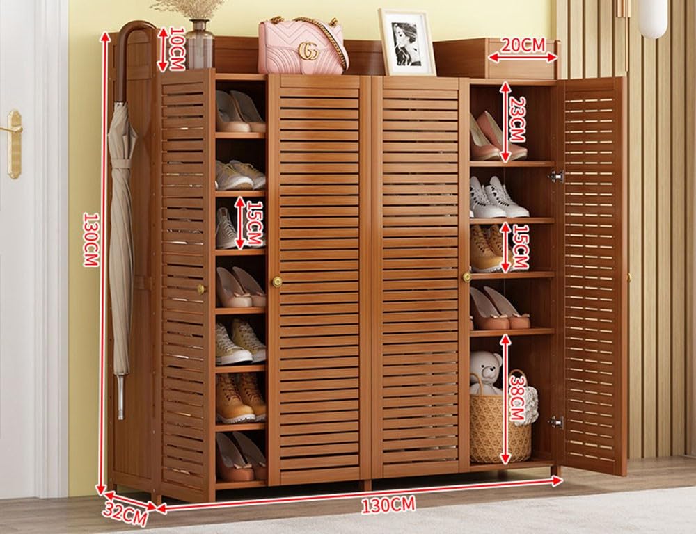 Scarpiera In Bambù 3 Ripiani Ousuga: Compatta, Ecologica, Multiuso (46x50x25 Cm) Per Ingresso E Corridoio
