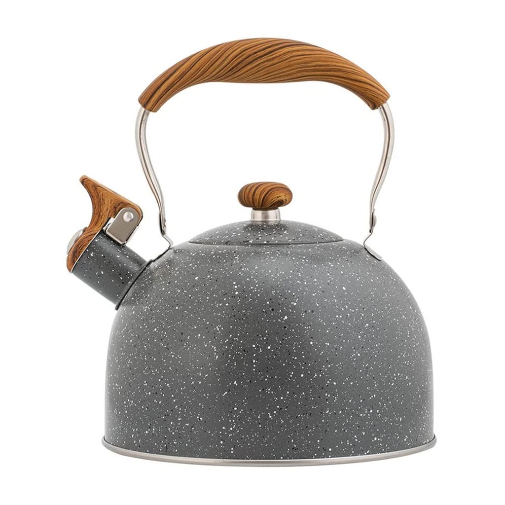 Théière 2.5L siffleuse pour ne plus oublier votre eau chaude sur le feu