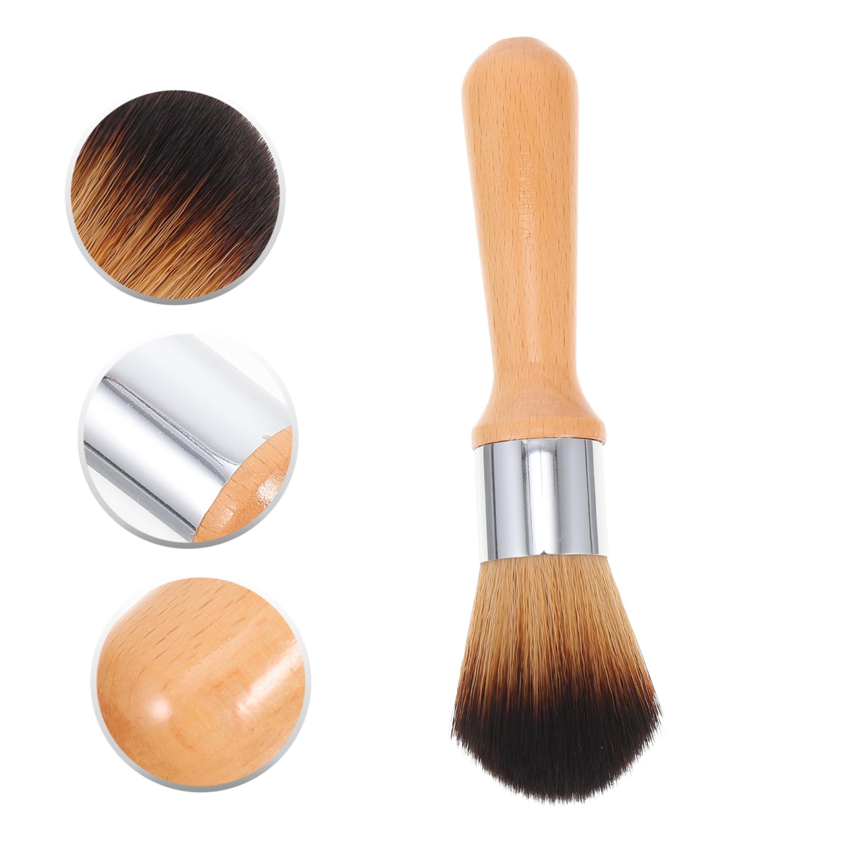 PACKOVE 4 Piezas Pincel de Limpieza de Instrumentos Musicales con Mango de Madera Cepillo para Jade y Tallados de Madera para y