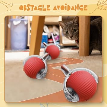 Interactive Cat Toy 2025 New Cat Toys for Indoor Cats, Kitten Toys for Bored Indoor Cats/Dogs (Pink)