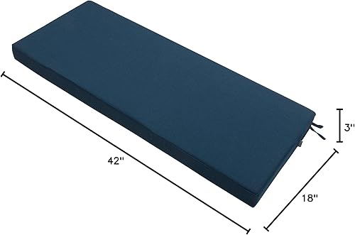 Miniatura 8 de Magpie Fabrics Fundas de cojín para sofá biplaza para banco de patio (solo funda de repuesto, sin relleno), funda de cojín impermeable, resistente a