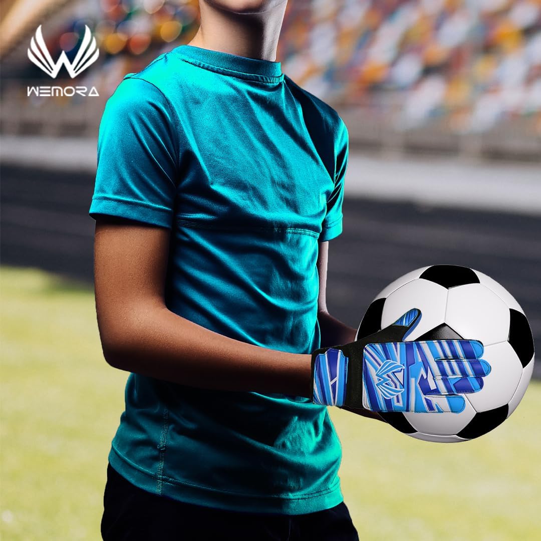 Soccer Goalie Gloves for Kids Youth Junior Boys 4mm Anti Slip Strong Grips Palm Football Goalkeeper Gloves - Image 5