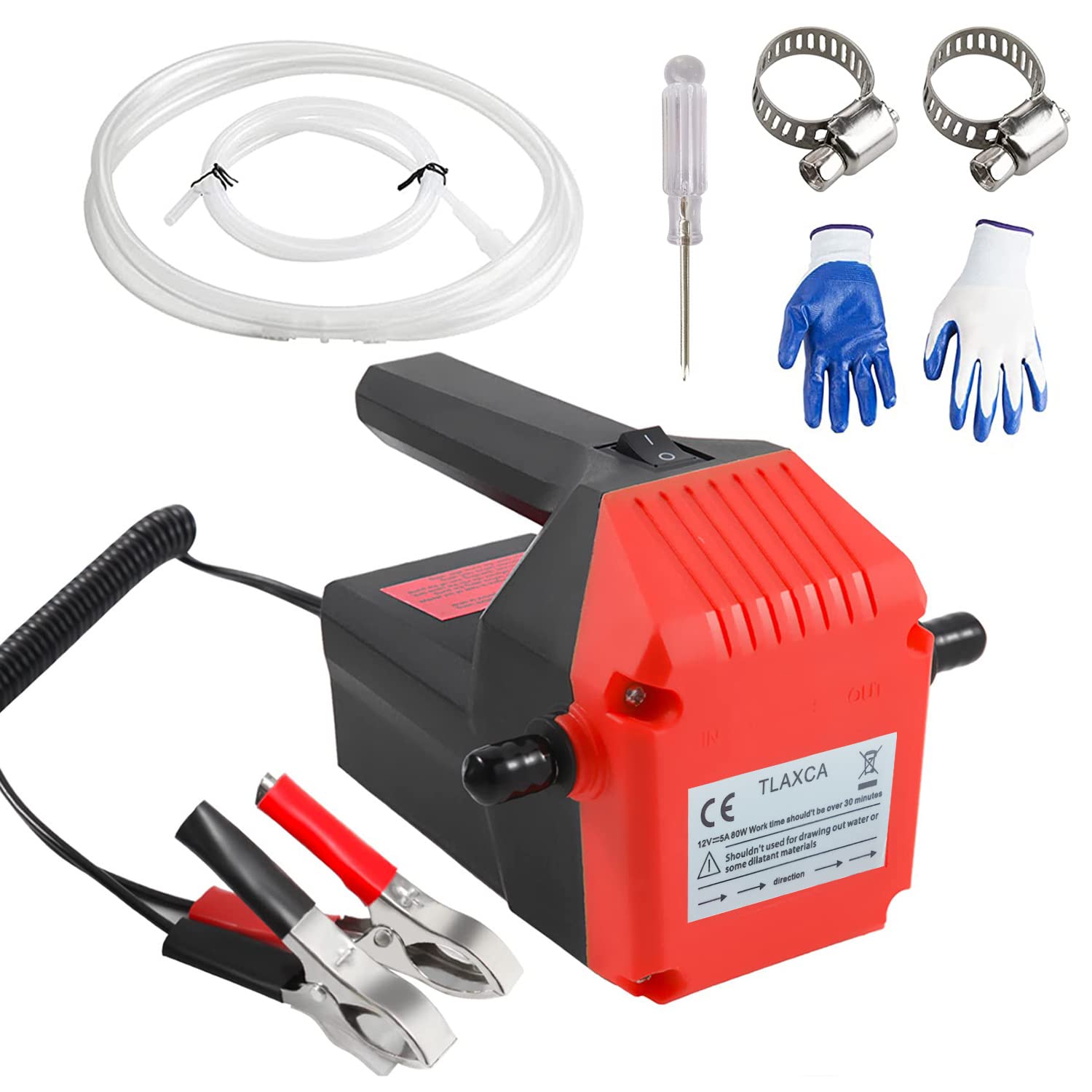 TLAXCA Oil Change Pump Extractor, 12V - 80W