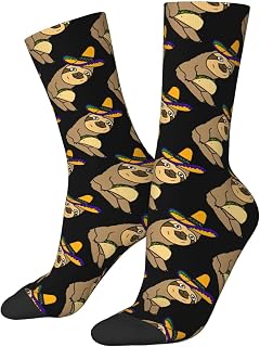 IUBBKI Work Socks S-Loth Eating Taco Walking Socks Unisex Camping Trainer Socks Recycled Climbing Trekking Socks 40Cm