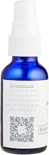 Miniatura 3 de Blue Glass Jar Farmacy, Tónico facial equilibrante, con agua de rosas, totalmente natural, sin aceite y alcohol, 1 oz
