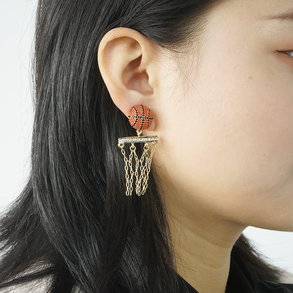 LILIE&WHITE Football Basketball Baseball Dangle Earrings For Women - Image 3