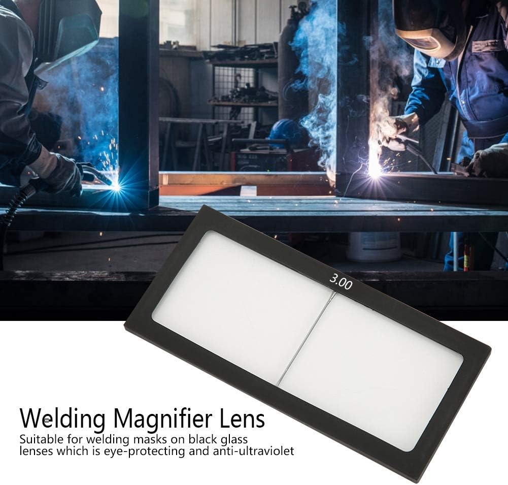 Magnifying Welding Lens, Welding Helmet Magnifier Lens Diopter Eye Protecting Welding Helmet Magnifier/Cheater Lens Accessories (3.0)