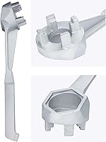 Vista 6 de Mellbree Llave Bung, llave de tambor de aluminio de galón, llave de barril para abrir tambor de 10, 15, 20, 30, 50, 55 galones, se adapta a tapas