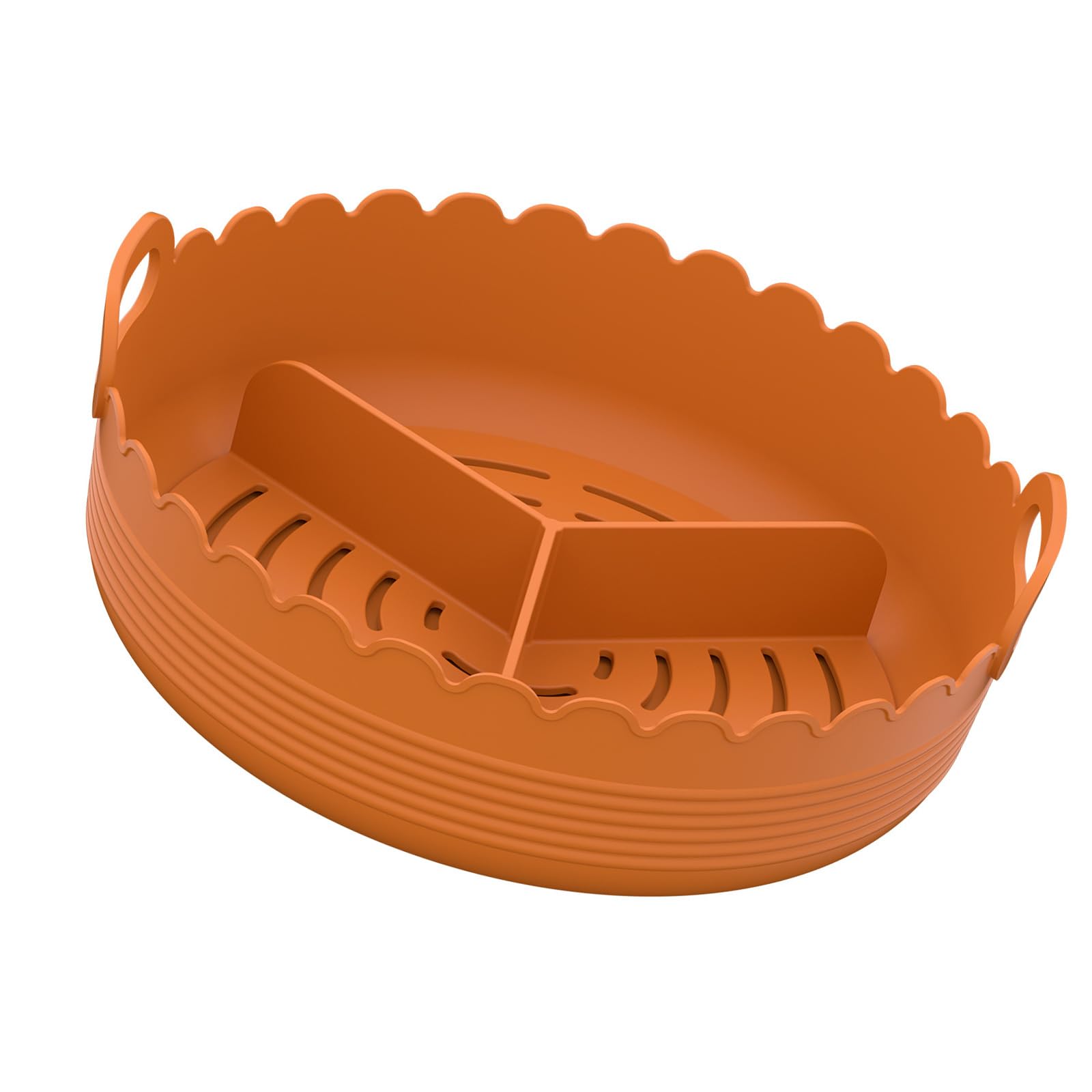 Pangboer A Meal Prep Ir Insert, Round Silicone Basket Ccessory With Raised Divider Tray For Cleaner Everyday Cooking Round Ir Basket Insert Silicone Tray Divider Handles Cleanup Cooking Ccessory Meal