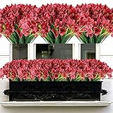 XEOLIAN 20 Bundles Artificial Flowers Hydrangea Silk Flowers Heads Fake Outdoor Indoor Flowers No Fa