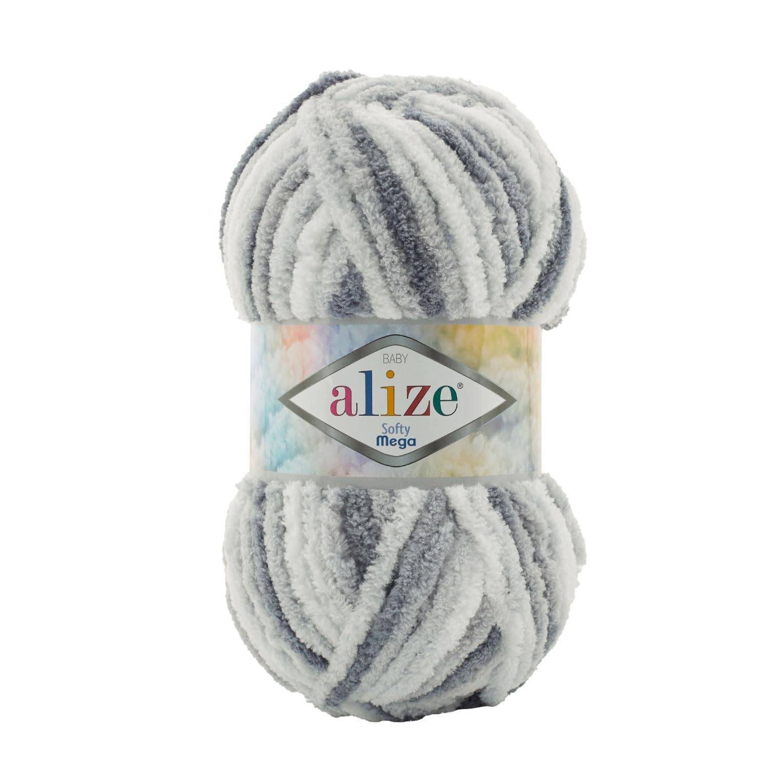 Alize Softy Mega Chunky Blanket, Scarf, Baby Knitting Crochet Yarn 100g Ball (1, 5925SM) — image 1