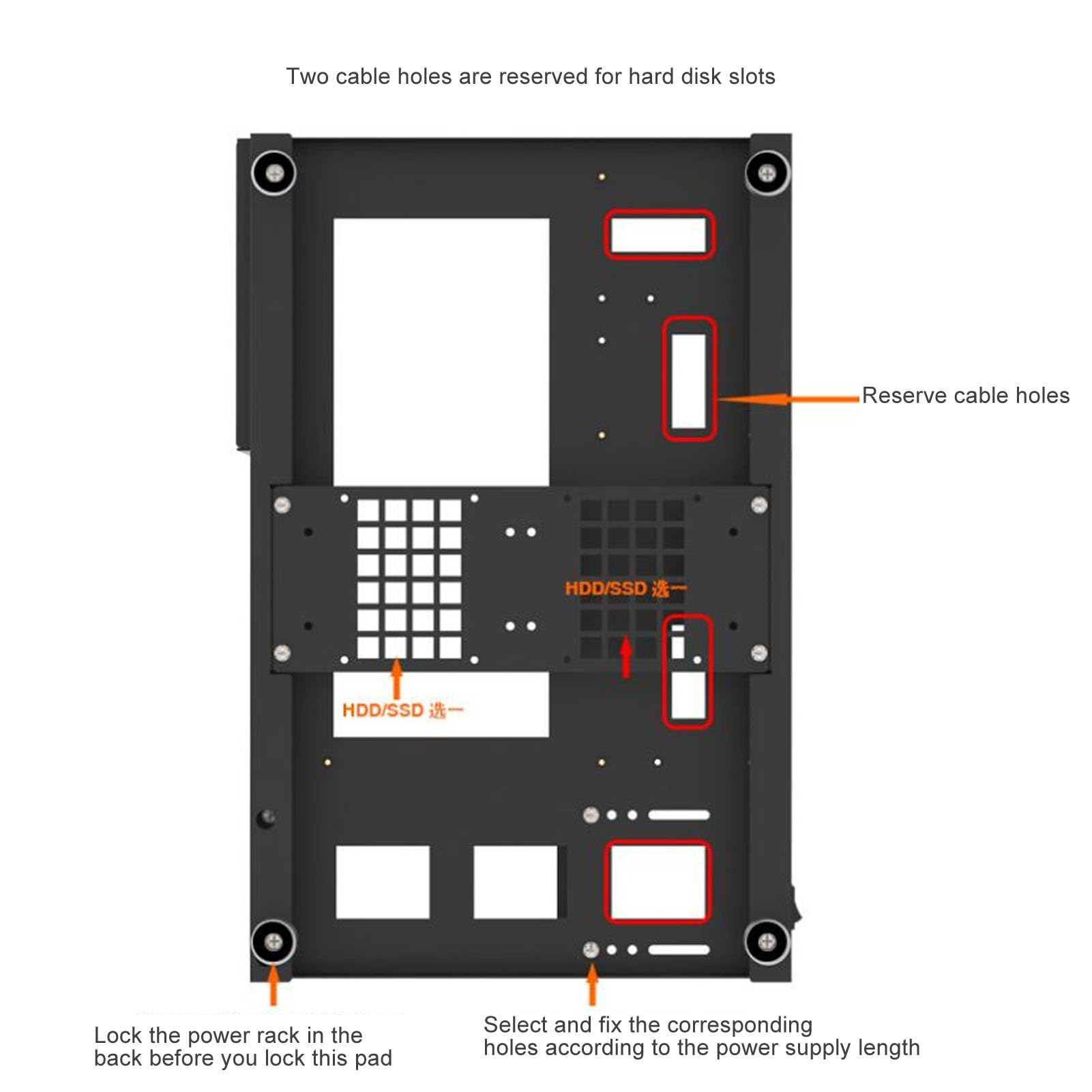 Alomejor Bastidor para Placa Base de Computadora DIY, Refrigeración Potente para PC para Juegos ATX M ATX ITX, Bastidor de Chasis con Marco Abierto de Placa de Acero para Entusiastas y Jugadores,