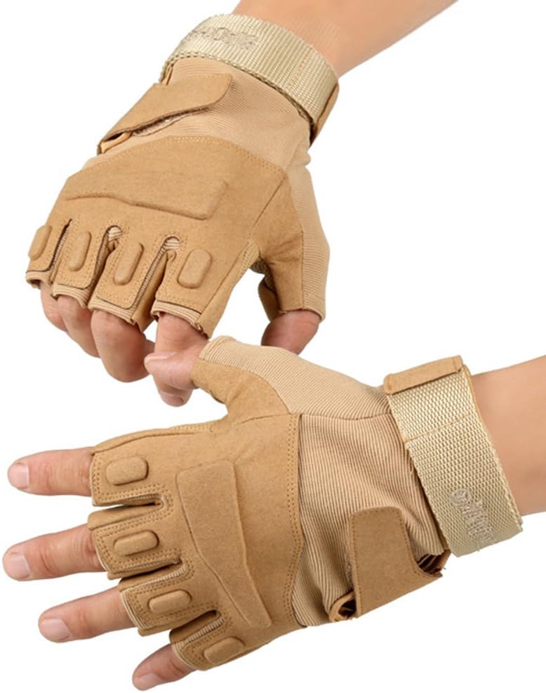 IL Caldo Airsoft Hunting Riding Cycling Gloves Outdoor Sports Athletic Fingerless Gloves