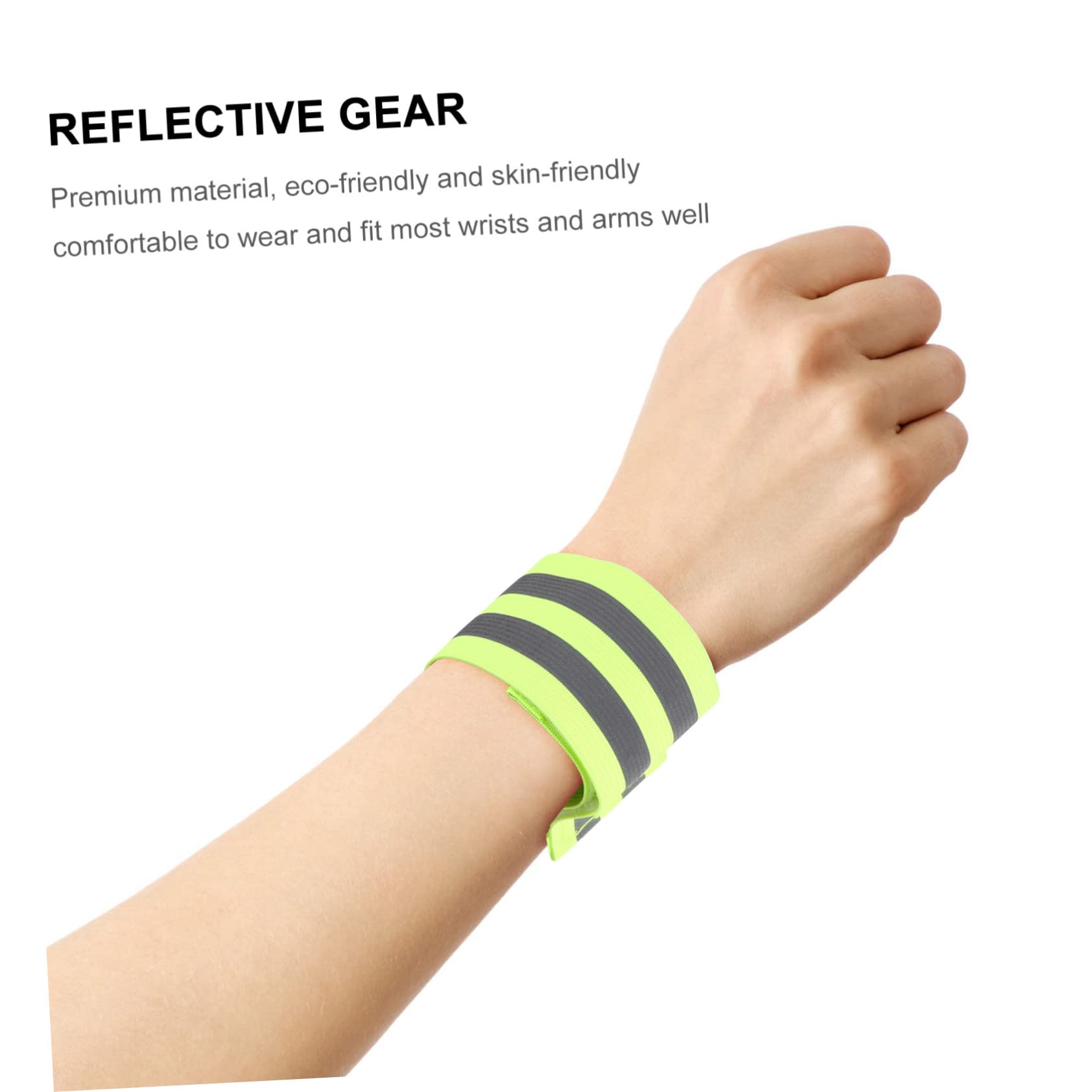 UPKOCH Cinturino da Polso Riflettente Bracciali Gear Riflettente per I Corridori Notte Attrezzatura A Piedi Riflettente Attrezzatura Riflettente per Corridore