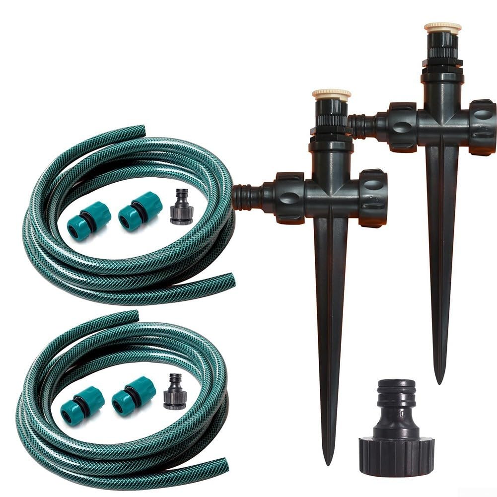 Arroseur de pelouse réglable automatique avec raccord pour tuyau de jardin