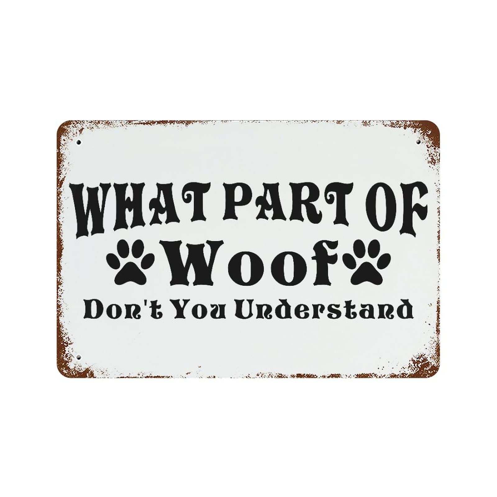 Panneau vintage Woof pour habiller un mur vide sans effort