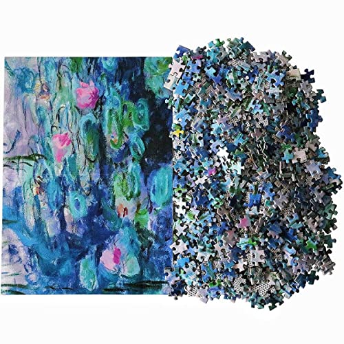 Moruska Water Lilies By Claude Monet Jigsaw Puzzle 1000 Piece Art Puzzles For Adults Museum Collection Famous Paintings thumb #3
