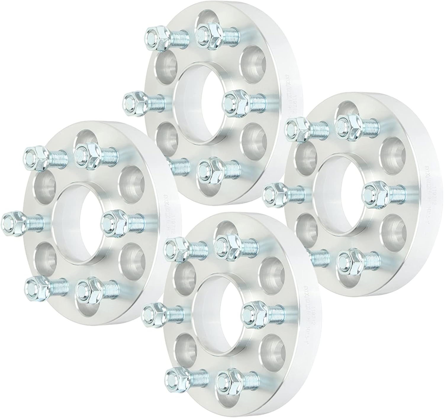 1 inch 25mm 6 lug Hubcentric wheel spacers 6x120 WheelCentric Adapter 66.9mm with 14x1.5 Studs Compatible With: 15-2018 for Chevrolet Colorado 2017-2018 for GMC Acadia 4PCS