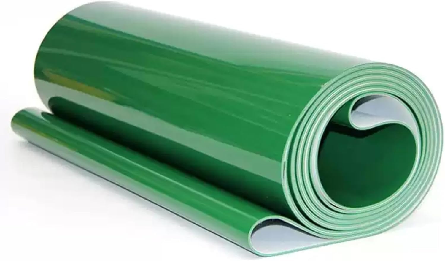 Courroie transporteuse à joint torique en PVC robuste – 35,6 cm de large – Remplacement vert pour matériaux en vrac d'usine et d'entrepôt – Étroite de 4,6 m de long, idéale pour un usage industriel